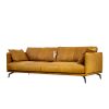 Double Barossa leather sofa