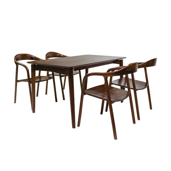 Ghế ăn gỗ tần bì Sona màu walnut