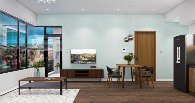 Thiết kế nội thất căn hộ chung cư Flora Mizuki 2 phòng ngủ