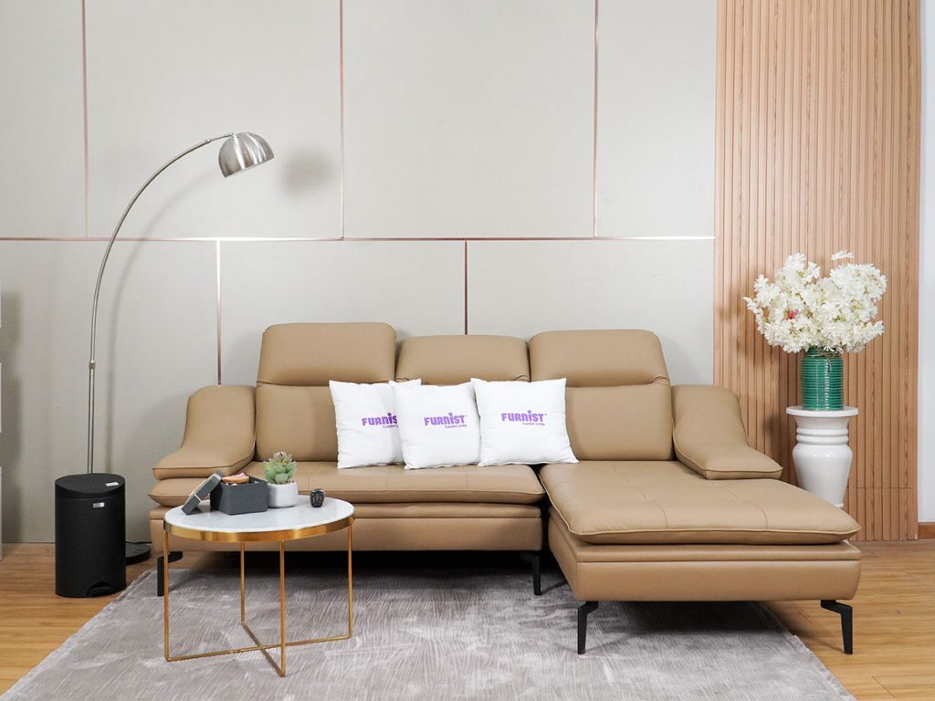 Sofa da góc Cherry