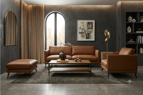 Sofa băng ba da thật Barosa
