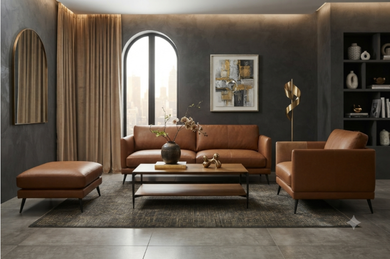 Sofa băng ba da thật Barosa