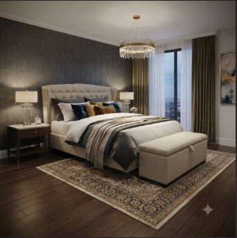 giường bọc vải Torino