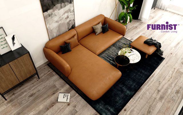 Top sản phẩm sofa da nâu cho chung cư The River Thủ Thiêm đẳng cấp