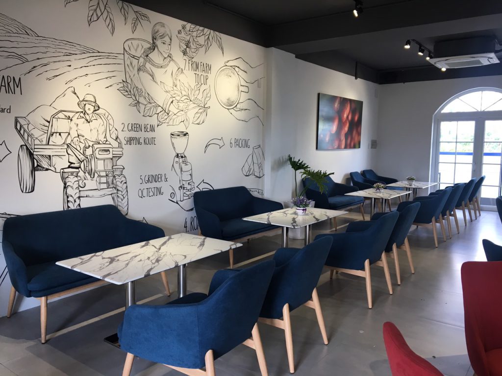 Thieết kế nội thất quán K Cofee quận 2