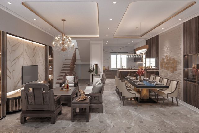 Thiết kế nội thất biệt thự hiện đại Phú Mỹ Hưng Quận 7