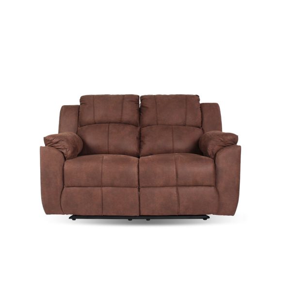 Ghế Sofa Băng Đôi màu nâu, có thể ngả lưng thủ công