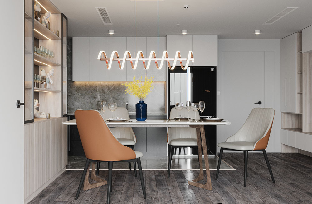 Ghế ăn bọc PVC cao cấp từ Furnist