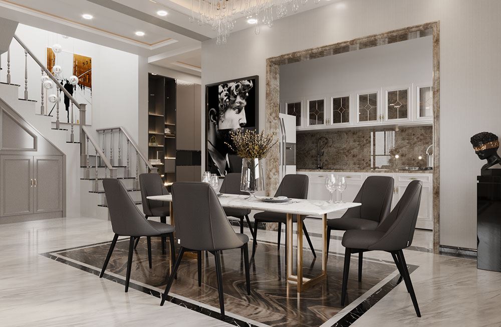 Ghế bọc da cao cấp Holly tại Furnist