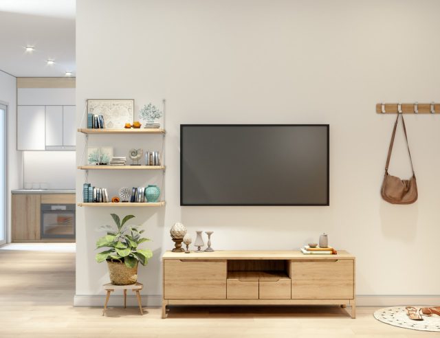 Những mẫu kệ tivi gỗ phòng khách đẹp