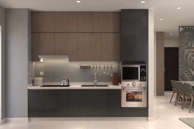 Hướng dẫn chọn chất liệu cho tủ nhà bếp chung cư hiện đại