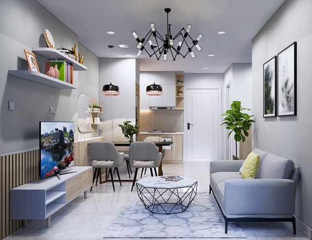 Thiết kế nội thất căn hộ chung cư Vinhomes Grand Park nhà anh H