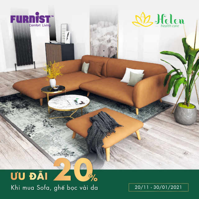 Ưu đãi mua hàng nội thất dành riêng cho khách hàng Helen Health Care
