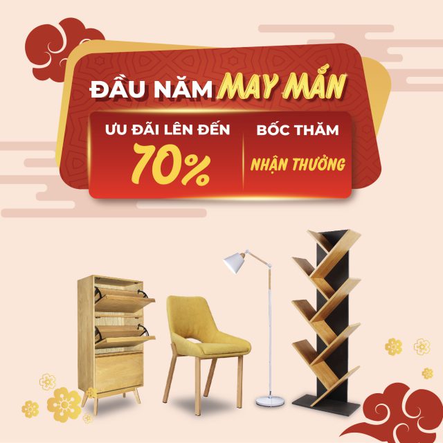 ĐẦU NĂM MAY MẮN – ƯU ĐÃI LÊN ĐẾN 70%