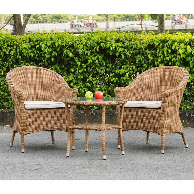 bộ bàn ghế đan ngoài trời seventeen