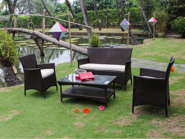 bàn ghế giả mây ngoài trời Konvent