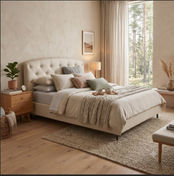 Giường Bọc Vải Ossy 1m8x2m