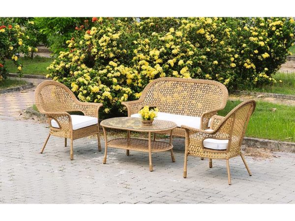 Bộ bàn ghế mây nhựa Celeste