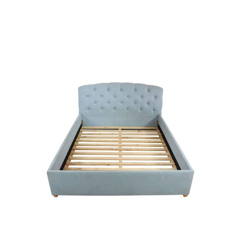 Khung giường chắc chắn với hệ nan gỗ hỗ trợ lực đồng đều