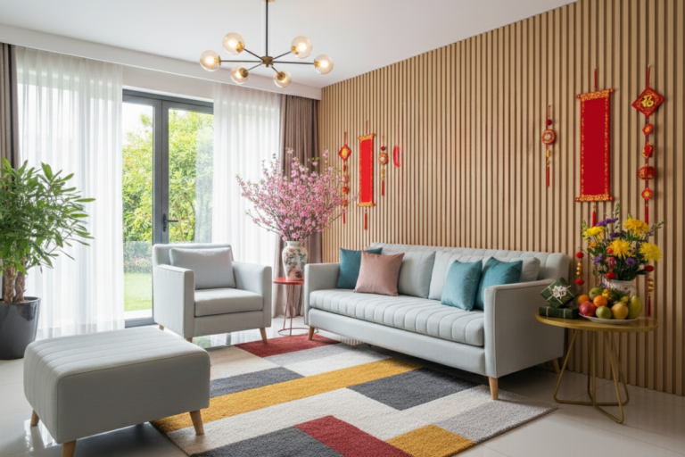 Trang trí nhà ngày Tết 2026: Làm mới không gian đón năm mới