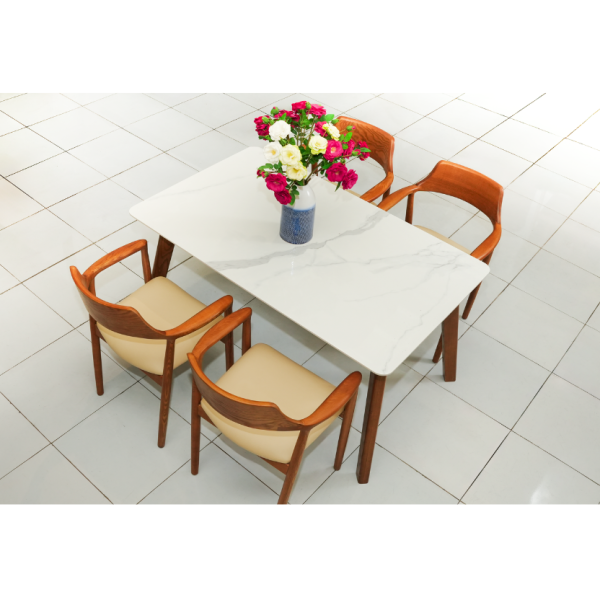 Bàn Ăn Mặt Đá 1m4 Đẹp Chống Thấm, Chống xước