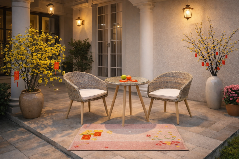 Gợi ý 10+ ý tưởng decor Tết ngoài trời đón Xuân rực rỡ