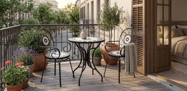 Bộ bàn ghế sân vườn mặt đá Mosaic BLOSSOM