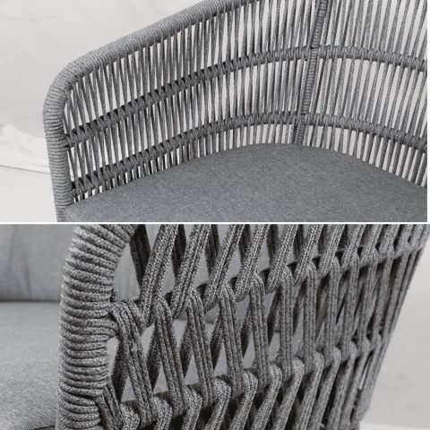 Sofa ngoài trời Advokat đan dây rope thoáng